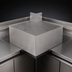 Thumbnail image #4 for Glastender COLB Outside L-Shape Corner Drainboard, 24-Inch Deep, Stainless Steel, No Legs