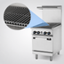 Thumbnail image #4 for Turbo Air Radiance 24-Inch Heavy Duty Natural Gas Range with Charbroiler Top and Space Saver Oven
