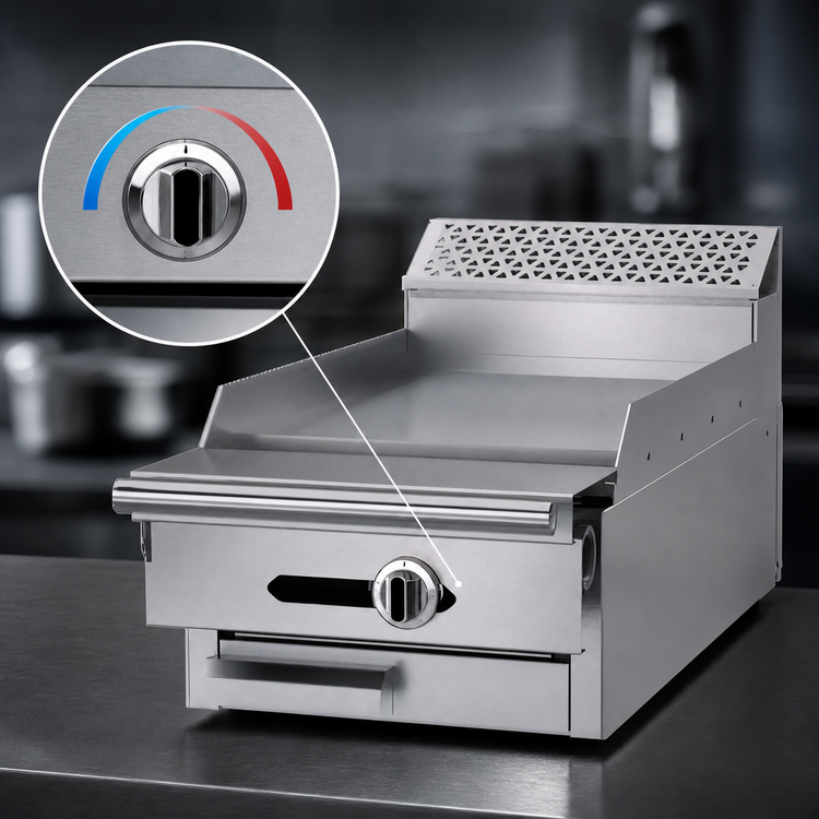 Product image #4 for Garland Cuisine Series Heavy Duty 18-Inch Gas Modular Add-A-Unit Griddle with Thermostatic Controls and 7-Inch Backguard