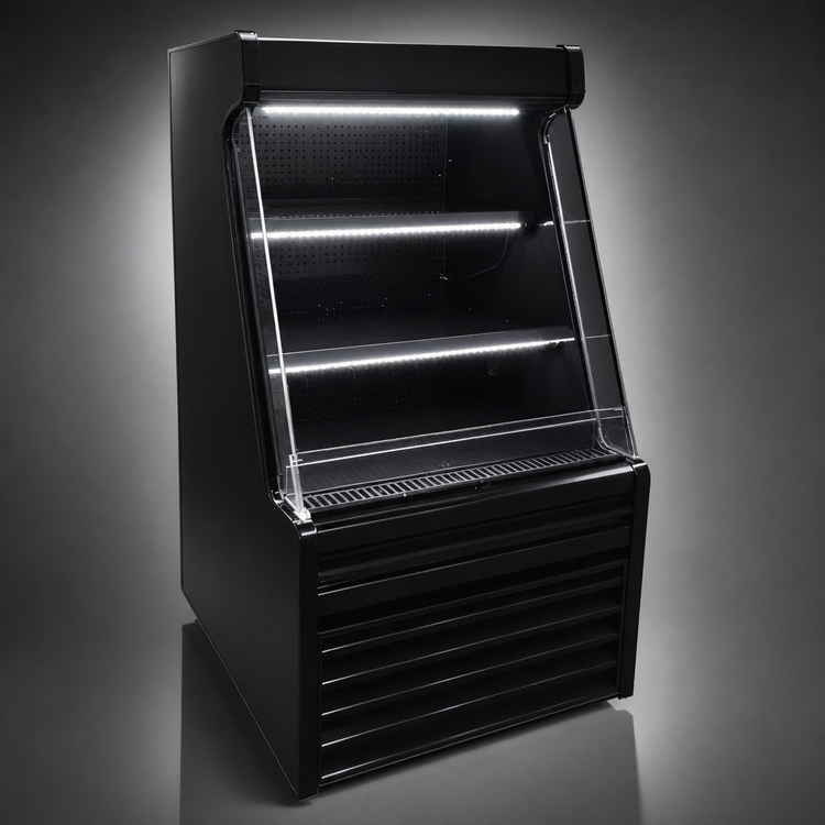 Product image #4 for Howard-McCray Self-Contained Dairy Open Merchandiser Open-Air Cooler, 33.75-Inch Wide, Black, LED Lighting