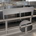 Thumbnail image #4 for Glastender 40-Inch Single Speed Rail Locking Cover, Stainless Steel