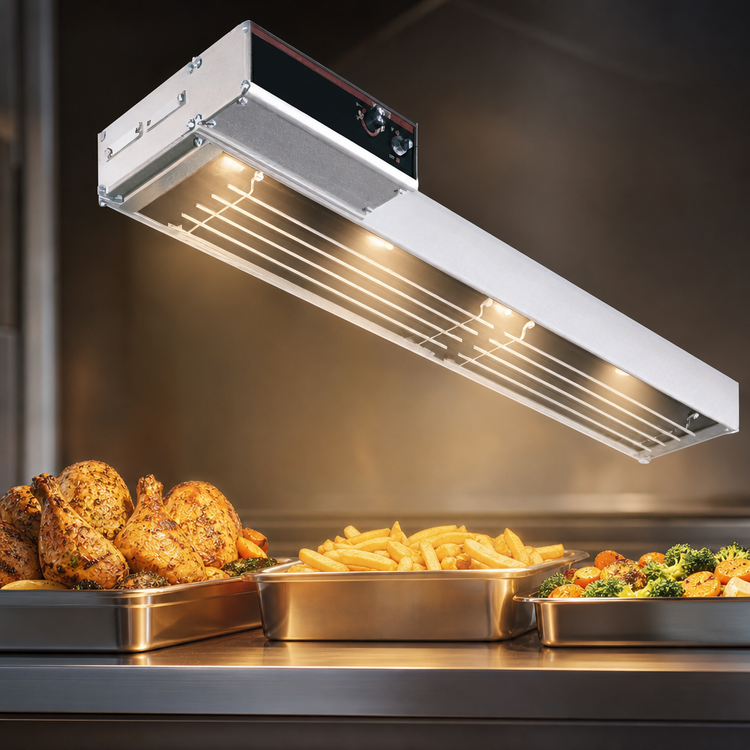 Product image #4 for Hatco Glo-Ray 36-Inch Lighted Dual Infra-Black Strip Heater, Aluminum