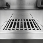 Thumbnail image #3 for Eagle Group WTFT-1272-SG Drop-In Water Tempering System with Grated Floor Drain, 72"W x 12"D, 14-Gauge Stainless Steel, Subway-Style Grating