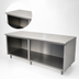 Thumbnail image #4 for Advance Tabco Special Value Economy Open Base Work Table, 84W x 30D, 16 Gauge 304 Stainless Steel Top