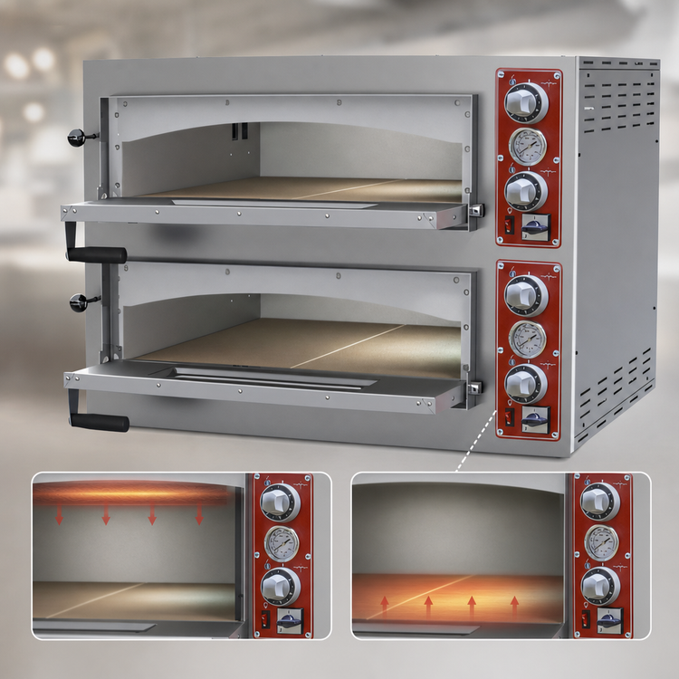 Product image #4 for Trento Entry Max Series 39-Inch Double-Chamber Electric Deck Pizza Oven, 29.3 Cu. Ft., 220V, 3-Phase