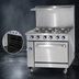 Thumbnail image #4 for Imperial Pro Series 36-Inch Gas Restaurant Range with Griddle Top and Standard Oven
