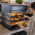 Thumbnail image #4 for Hatco Flav-R-Savor Air Curtain Heated Display Cabinet, Countertop Self-Service, 3 Adjustable Shelves