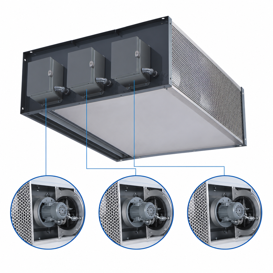 Three 1 HP Motors