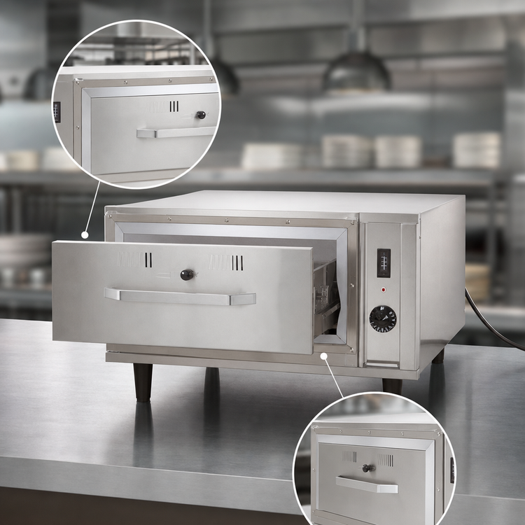 Product image #4 for Eagle Group Pass-Thru Heated Drawer, 1 Drawer, Freestanding, 240V, Left-Hand Cord