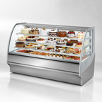 Thumbnail image #5 for True Mfg. – Specialty Display TDM-R-77-GE/GE-S-S Refrigerated Bakery Display Merchandiser, 77-1/4", Curved Glass, Self-Contained, Stainless Steel