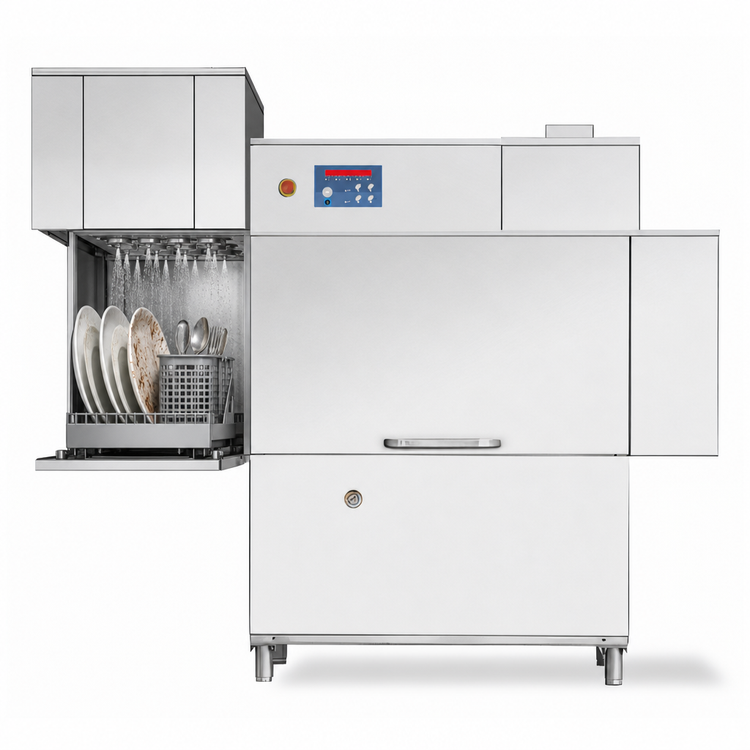 Product image #4 for Blakeslee RC62 HR Single-Tank High-Temp Conveyor Dishwasher with Prewash, Heat Recovery and Booster