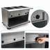 Thumbnail image #4 for Spec-Master PHT6OB-240 6-Well Electric Portable Hot Food Table with Cutting Board