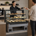 Thumbnail image #4 for Reveal Full Service Non-Refrigerated Slide-In Counter Case with Glass Ends and Rear Sliding Doors, 35-3/4 Inch Wide