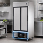 Thumbnail image #4 for True Mfg. - General Foodservice TSD-33-HC Two-Section Reach-In Refrigerator, Solid Sliding Doors, Bottom-Mounted Self-Contained