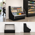 Thumbnail image #4 for Howard-McCray 35E Series 63-Inch Low Profile Curved Glass Remote Open Merchandiser, Black