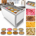 Thumbnail image #4 for KoolMore 50-Inch 8-Tub Ice Cream Dipping Display Freezer with Sliding Glass Top, 13 Cu. Ft.