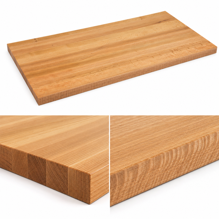 Product image #4 for John Boos Appalachian Red Oak Edge Grain Island Countertop, 132 x 48 x 1-3/4 Inch, Varnique Finish