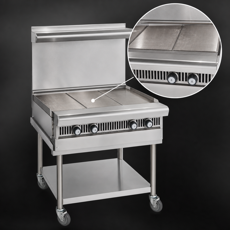 Product image #4 for Imperial Spec Series Heavy Duty 12-Inch Gas Modular Add-A-Unit Hot Top Range
