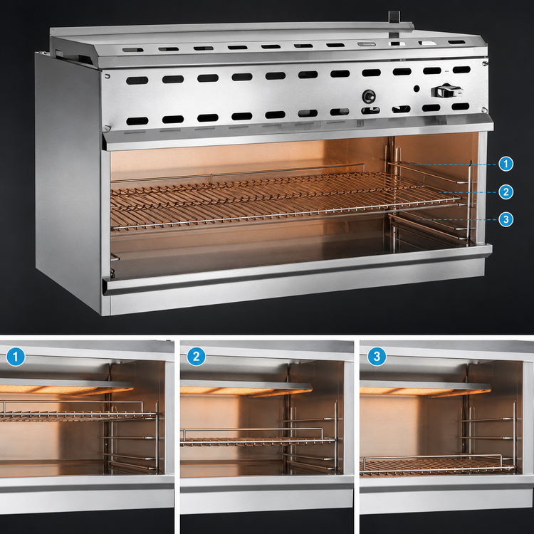 Product image #4 for Wolf 36-Inch Wall-Mounted Gas Cheesemelter with Infrared Burner