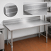 Thumbnail image #4 for John Boos Stallion 84-Inch x 24-Inch Stainless Steel Work Table with 5-Inch Backsplash