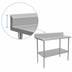 Thumbnail image #4 for John Boos Stallion 108-Inch x 30-Inch Stainless Steel Top Work Table with 5-Inch Backsplash and Galvanized Undershelf