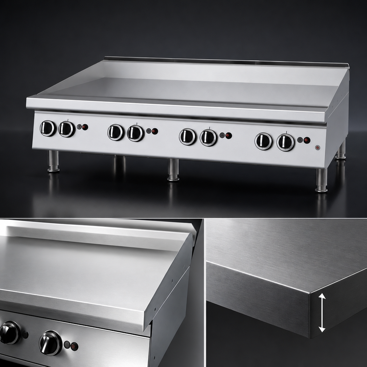 Product image #4 for Garland Heavy-Duty Countertop Gas Griddle, 47-1/4-Inch Smooth Steel Plate, Thermostatic, 112,000 BTU