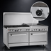 Thumbnail image #4 for Southbend Ultimate 60-Inch Gas Restaurant Range with 2 Standard Ovens, 5 Burners, and 24-Inch Griddle