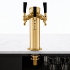 Thumbnail image #4 for Perlick Corporation 4016TF Glycol-Cooled Countertop Beer Draft Arm Tower, 3-Inch O.D., 2-Faucet, Tarnish-Free Brass