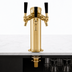 Thumbnail image #4 for Perlick Century 3-Inch O.D. Glycol-Cooled Countertop Beer Draft Arm Tower, 2-Faucet, Tarnish-Free Brass
