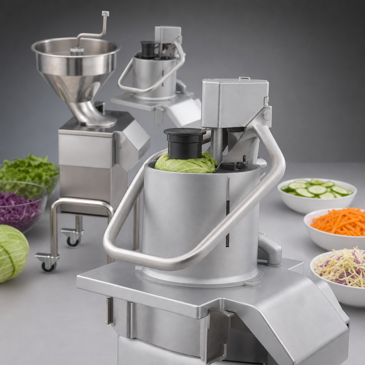Product image #4 for Robot Coupe CL55E2FEEDHEADS Commercial Vegetable Prep Machine with Automatic & Pusher Feed Heads, 2-1/2 HP, 120V