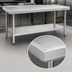 Thumbnail image #4 for Eagle Spec-Master Marine Series 144-Inch x 24-Inch 14-Gauge 300 Series Stainless Steel Work Table with Adjustable Galvanized Undershelf
