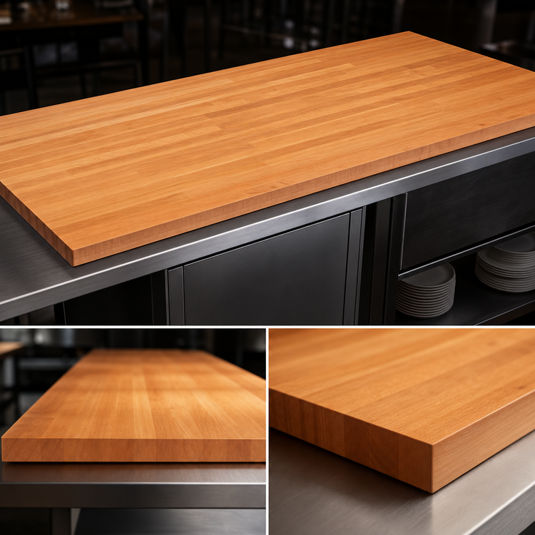 Product image #4 for Boos Block American Cherry Edge Grain Kitchen Countertop, 72 x 36 x 1-1/2 Inches, Penetrating Oil Finish
