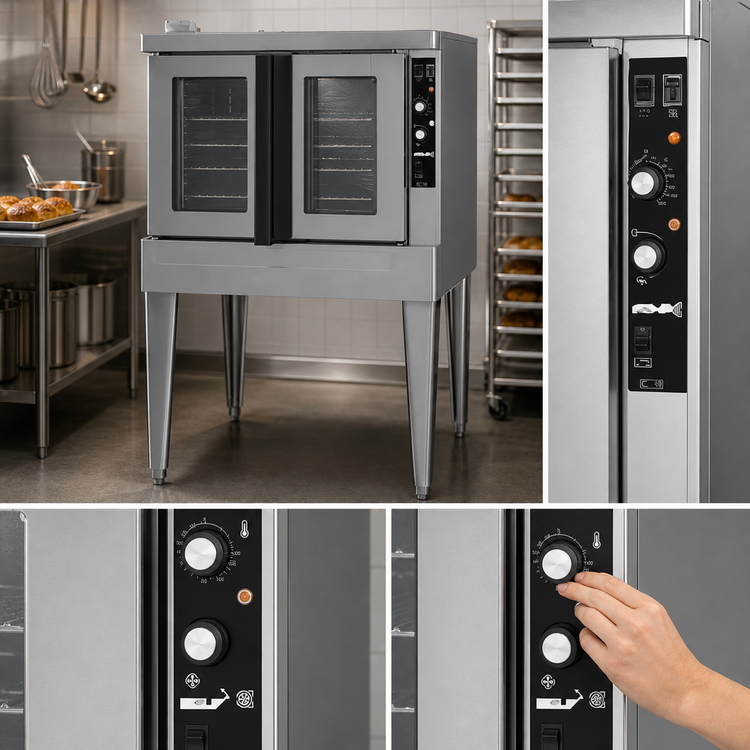 Product image #4 for Blodgett Zephaire Single-Deck Standard-Depth Gas Convection Oven, 5 Full-Size Pan Capacity, Solid State Controls, Glass Doors