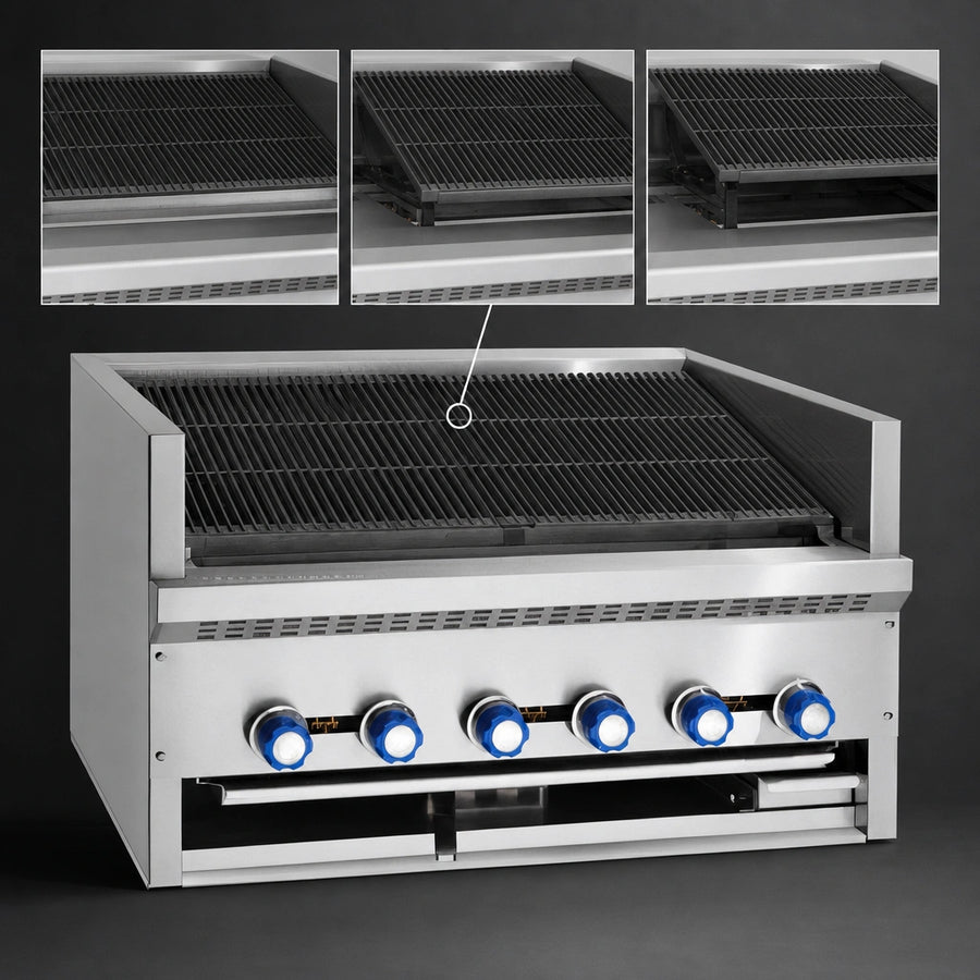 3-Position Cast Iron Slanted Top Grate