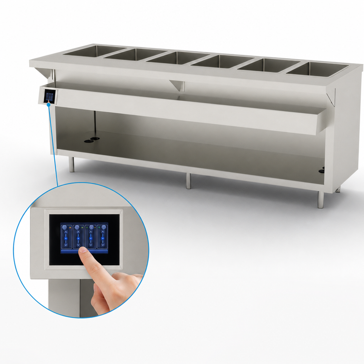Product image #4 for Thurmaduke EW-6-DLPG Deluxe Electric Waterless Hot Food Well Unit with 6 Wells