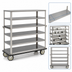 Thumbnail image #4 for Queen Mary Stainless Steel Utility Cart with 6 Shelves and 1600 lb. Capacity