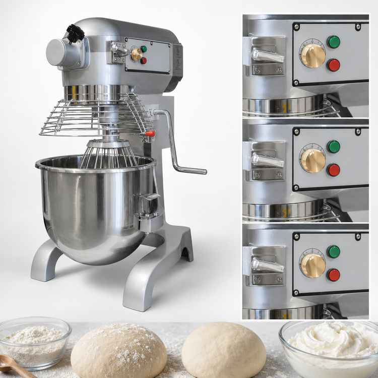 Product image #4 for Serv-Ware 20 Quart Floor Model Planetary Dough Mixer with PTO, 3-Speed, #12 Hub