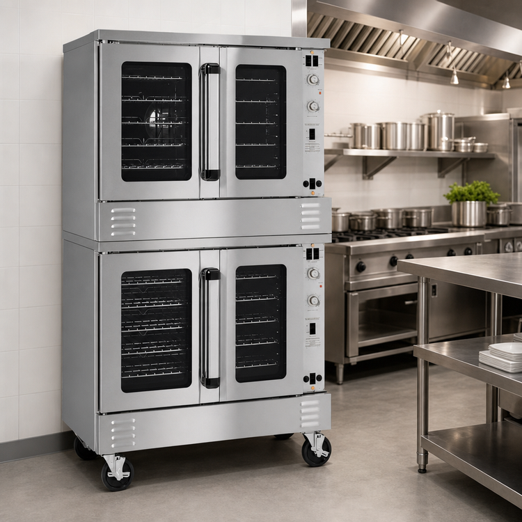 Product image #4 for Southbend Platinum PCE15S/SI-V Double Electric Convection Oven, Ventless, Standard Depth, 5-Pan Capacity