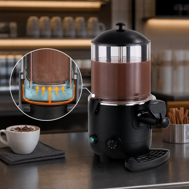 Product image #4 for Omcan 10 Liter Countertop Electric Bain-Marie Hot Chocolate Dispenser