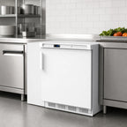 Thumbnail image #4 for Serv-Ware EF5-HC 1-Door Undercounter Freezer, 5 Cu. Ft., White Painted Finish, Bottom-Mounted Compressor