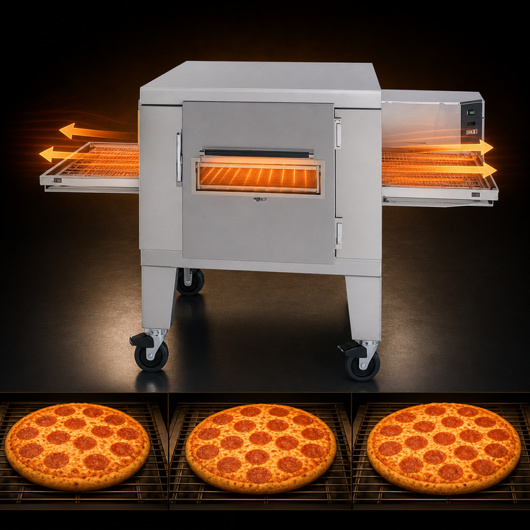 Product image #4 for Lincoln Impinger I 1400 Series Single-Deck Electric Conveyor Pizza Oven, 120-208V