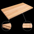 Thumbnail image #4 for John Boos Boos Block 96-Inch x 42-Inch x 3-Inch Edge Grain Northern Hard Rock Maple Kitchen Countertop, Penetrating Oil Finish