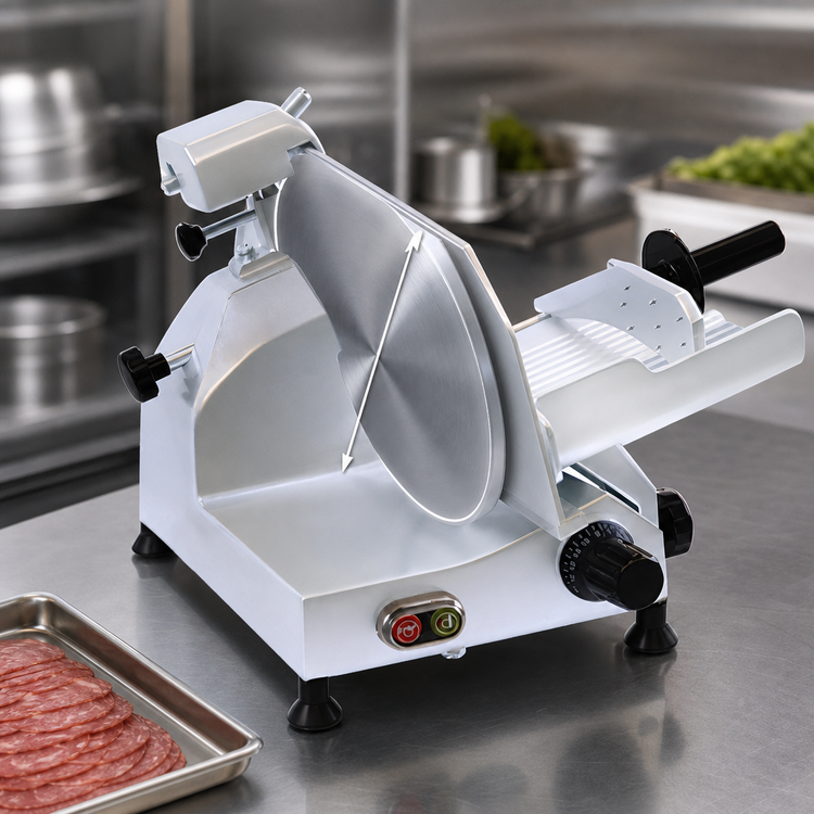 Product image #4 for Chefmate™ C10 Manual Gravity Feed Commercial Food Slicer, 10-Inch Knife, 1/4 HP