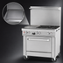 Thumbnail image #4 for Southbend Ultimate 36-Inch Gas Restaurant Range with 4 Star/Sauté Burners, 12-Inch Left Griddle and Convection Oven