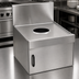 Thumbnail image #4 for Spec-Bar 12 x 24 Inch Dry Waste Unit with 6-Inch Round Opening, Stainless Steel