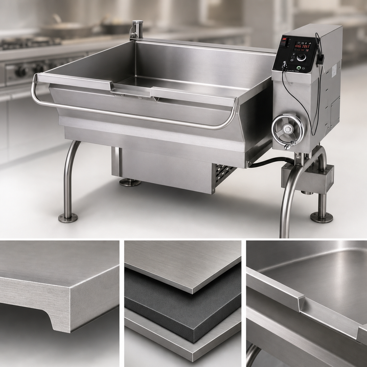 Product image #4 for Cleveland Range PowerPan 30-Gallon Natural Gas Tilting Skillet with Manual Tilt and Open Base