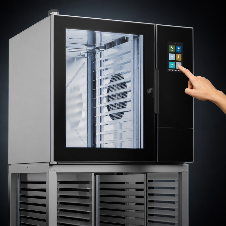Product image #4 for Blodgett Invoq 102BE Full-Size Electric Boiler/Injection Steam Combi Oven, 10-Pan Floor Model
