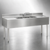 Thumbnail image #4 for Eagle Group 2200 Series Four-Compartment Underbar Sink Unit with Left and Right Drainboards, 84 x 24 Inch, 304 Stainless Steel