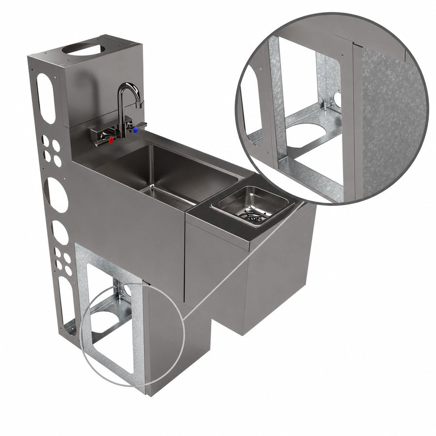 Galvanized Die Wall and Base