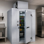 Thumbnail image #4 for Kolpak Polar-Pak P7-1212-CT Indoor Walk-In Cooler, 11' 7" x 11' 7" x 7' 6.25", Top-Mounted Self-Contained Refrigeration, Floor